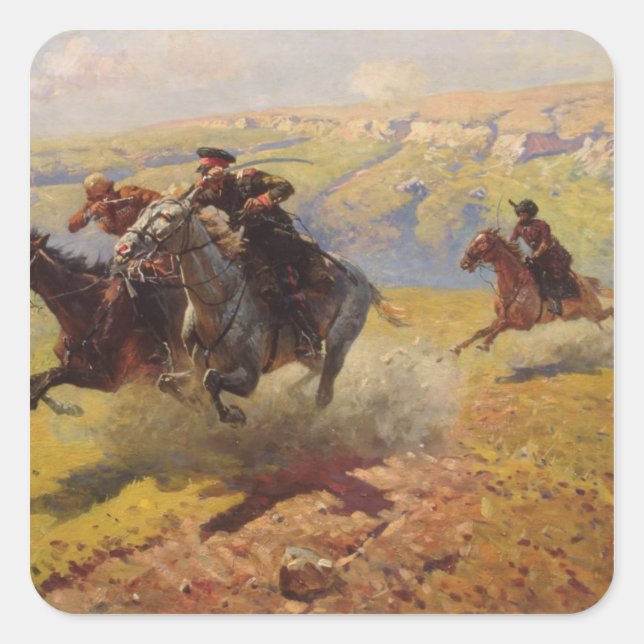 Adesivo Quadrado Duel, 1905 (Frente)