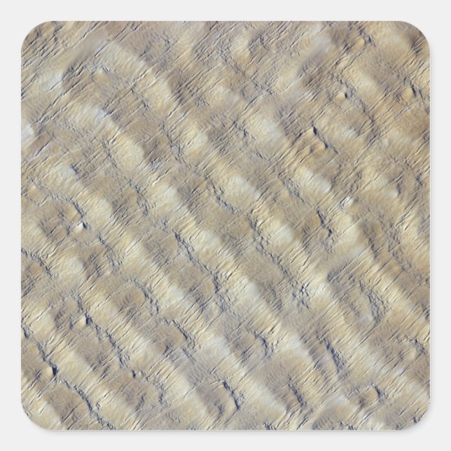 Adesivo Quadrado Dunas de areia na Fachi-Bilma erg (Frente)