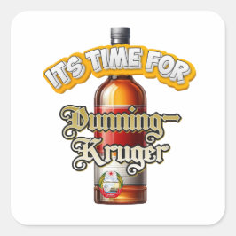 Adesivo Quadrado Dunning Kruger Sticker