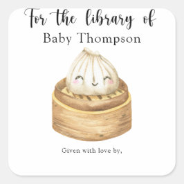 Adesivo Quadrado Duplicação de aquarelas - para a biblioteca de