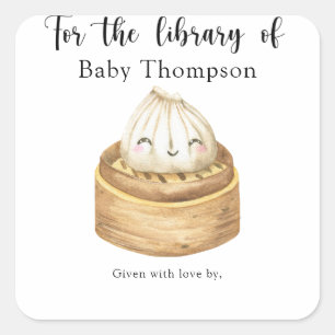 Adesivo Quadrado Duplicação de aquarelas - para a biblioteca de