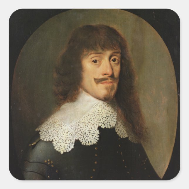 Adesivo Quadrado Duque de Bernard de Saxe-Weimar (Frente)