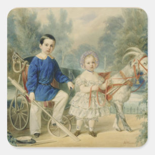 Adesivo Quadrado Duque grande Alexander e duque grande Alexey