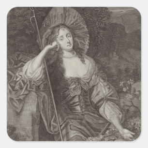 Adesivo Quadrado Duquesa de Barbara de Cleaveland (1641-1709) como