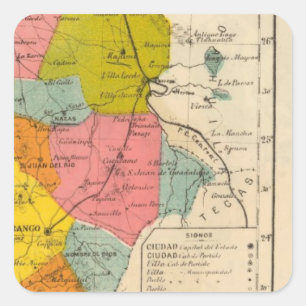 Adesivo Quadrado Durango, México