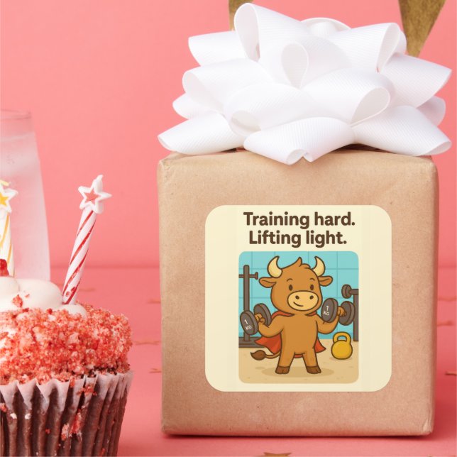 Adesivo Quadrado Duro De Formação, Levantamento Da Luz - Bolinho En (Festa)