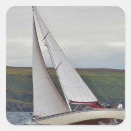 Adesivo Quadrado Duro de navegação de pequeno iate