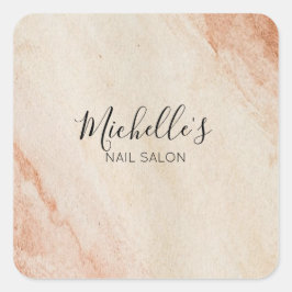 Adesivo Quadrado Dusty brown powder chic