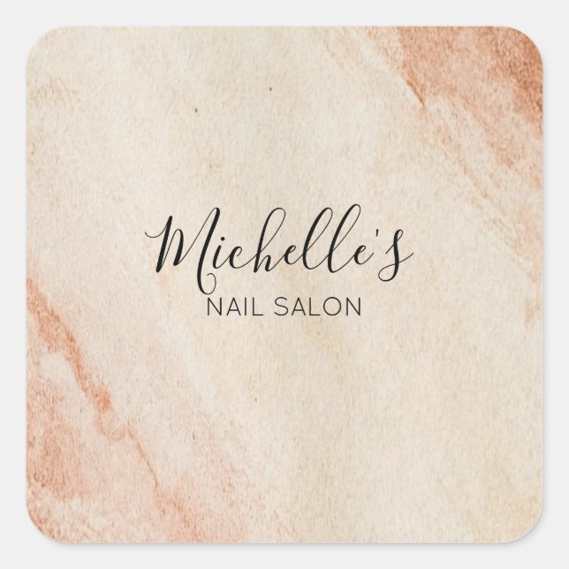 Adesivo Quadrado Dusty brown powder chic (Frente)