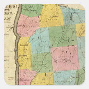 Adesivo Quadrado Dutches, Condados Putnam