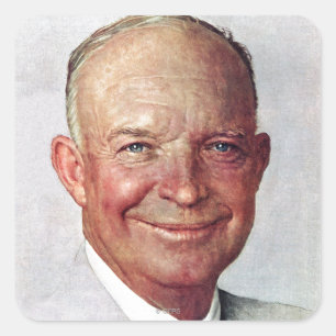 Adesivo Quadrado Dwight D. Eisenhower
