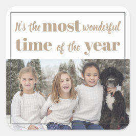 Adesivo Quadrado É a época mais maravilhosa do ano!