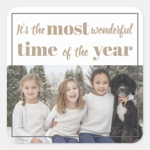 Adesivo Quadrado É a época mais maravilhosa do ano!