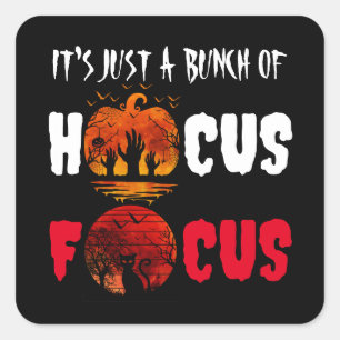 Adesivo Quadrado É Apenas um Monte de Mãos de Hocus Pocus Halloween