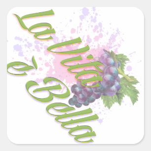 Adesivo Quadrado E Bella de Vita do La