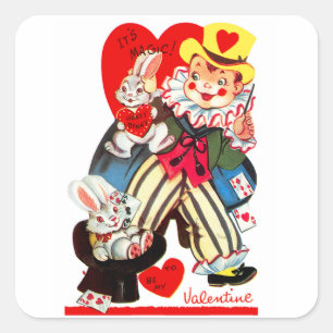 Adesivo Quadrado É coelho mágico do mel