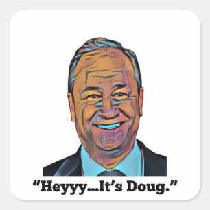 Adesivo Quadrado É Doug