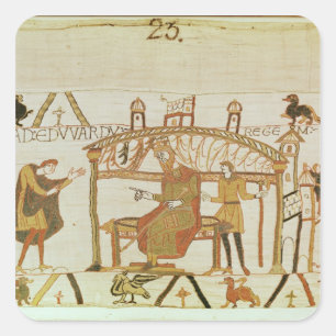 Adesivo Quadrado E ele vem antes do Rei Edward