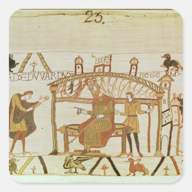 Adesivo Quadrado E ele vem antes do Rei Edward (Frente)