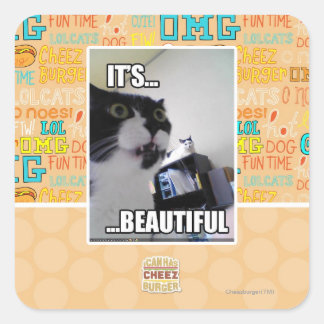 Adesivo Quadrado É lindo