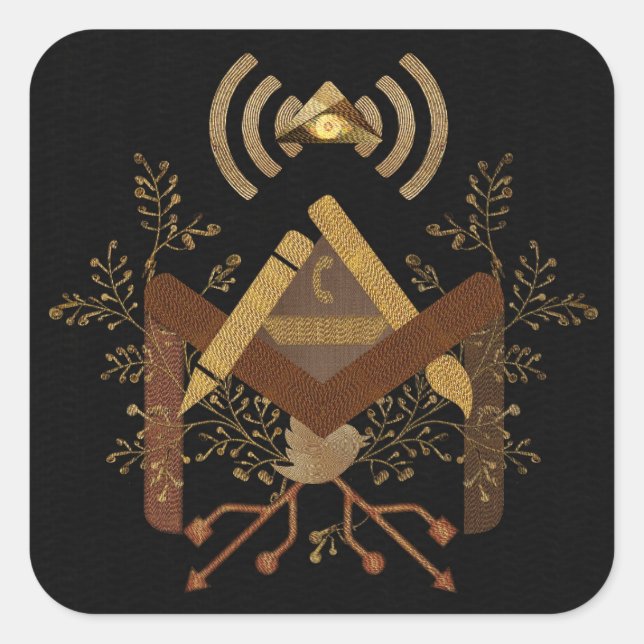 Adesivo Quadrado e-Mason 2014 (Frente)