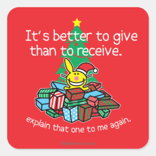 Adesivo Quadrado É melhor dar