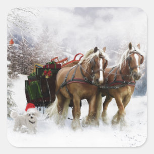 Adesivo Quadrado É Natal