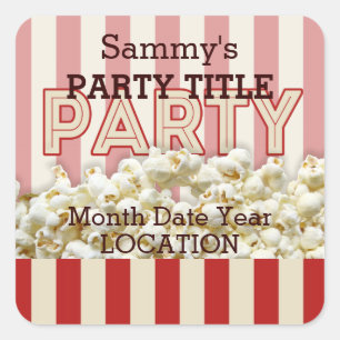 Adesivo Quadrado É o Vestido do Partido Personalizá-lo!