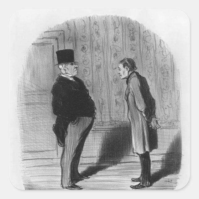 Adesivo Quadrado E os meus três termos? (Frente)