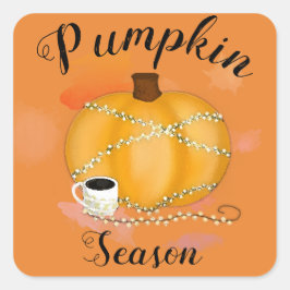 Adesivo Quadrado É Pumpkin SEASON!