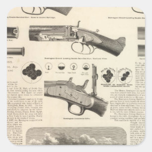 Adesivo Quadrado E Remington e Sons