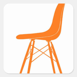 Adesivo Quadrado Eames moldou a cadeira lateral plástica
