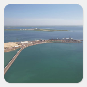 Adesivo Quadrado East Arm Port, Darwin Harbor