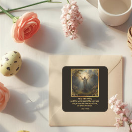 Adesivo Quadrado Easter Resurrection Religious