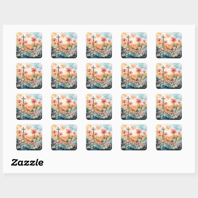 Adesivo Quadrado Easter Sunrise (Folha)