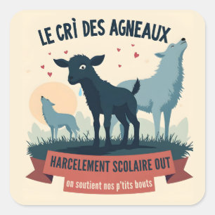 Adesivo Quadrado Écho Contre l’Opression - Crachá #BalanceTonTyra