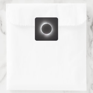 Adesivo Quadrado Eclipse Solar Total