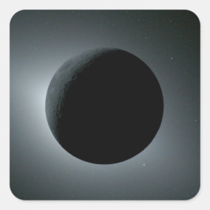 Adesivo Quadrado Eclipse Total do Sol Artemis II