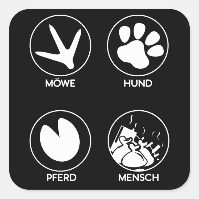 Adesivo Quadrado Ecologismo protecção da natureza protecção de (Frente)