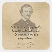 Edgar Allan Poe Cote Sticker - Beleza Excelente