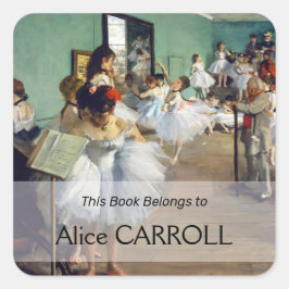 Adesivo Quadrado Edgar Degas - A Classe da Dança
