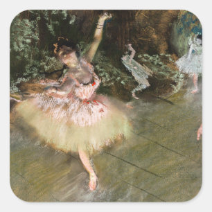 Adesivo Quadrado Edgar Degas - A Estrela 1878