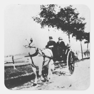 Adesivo Quadrado Edgar Degas   Edgar Degas e um amigo