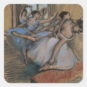Adesivo Quadrado Edgar Degas os dançarinos