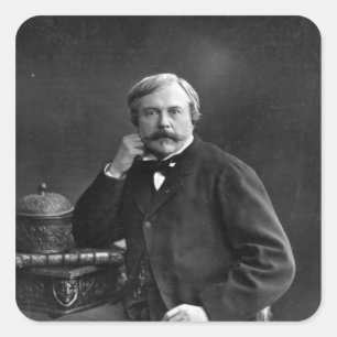 Adesivo Quadrado Edmond de Goncourt