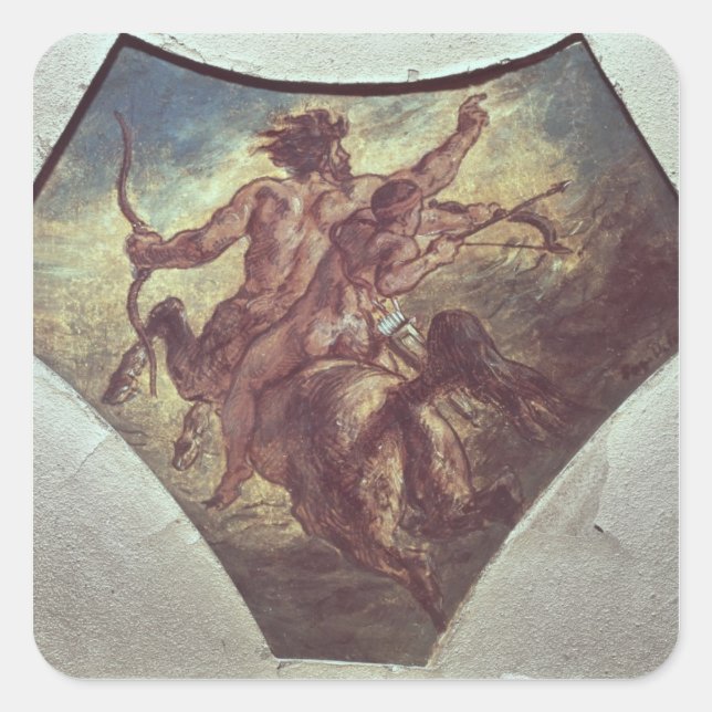 Adesivo Quadrado Educação de Aquiles (Frente)