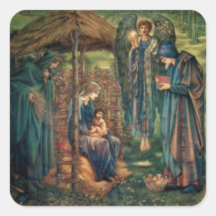 Adesivo Quadrado Edward Burne-Jones: Estrela de Belém