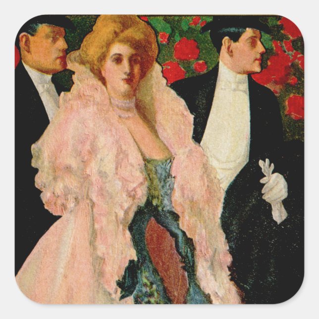Adesivo Quadrado Edwardian Fashions (Frente)