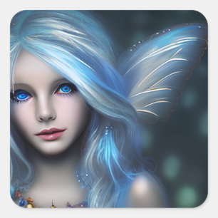 Adesivo Quadrado Eethal Mystical Fairy Girl