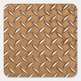 Adesivo Quadrado Efeito Metálico de Placa do Velho Chambão